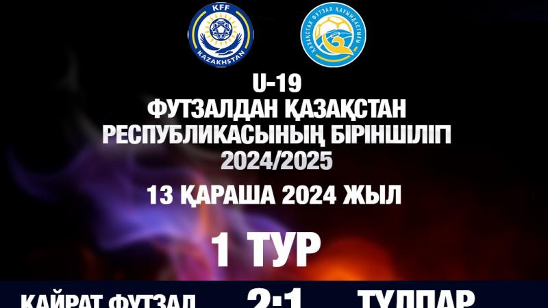 U-19 Первенство РК среди юношей 2024/2025 - 1 тур